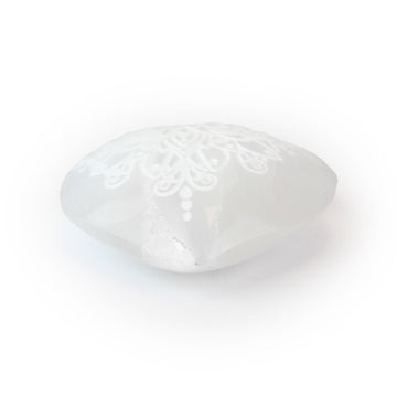 Selenite Lotus Heart